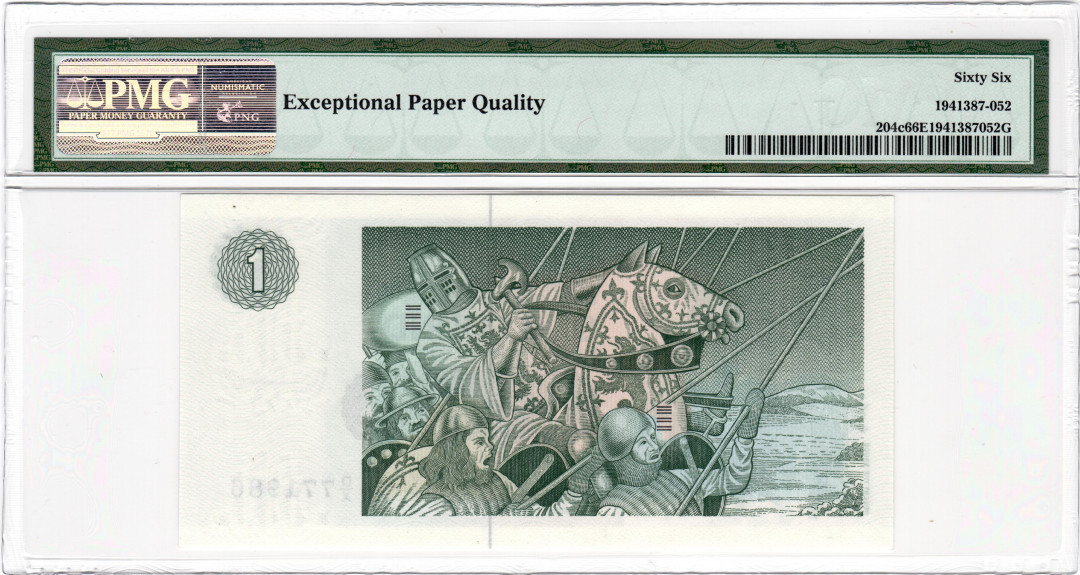 【收藏联盟】第133期拍卖——别墅和花园（共50拍） 苏格兰 1974-81年 1镑 PMG66EPQ