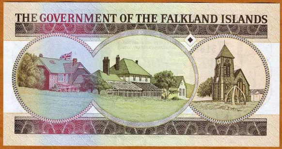 【收藏联盟】第133期拍卖——别墅和花园（共50拍） 【一组2张】百慕大 1970年1镑 高冠女王 精美 全新UNC&福克兰群岛 1984年20镑 111豹子头 全新UNC（打灯有轻微捆印不影响评级）