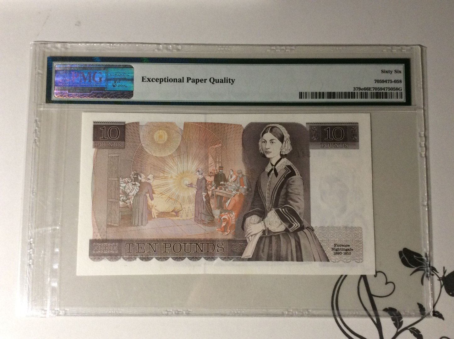 【收藏联盟】第133期拍卖——别墅和花园（共50拍） 英国 1988-91年 10镑 P379e  PMG66EPQ