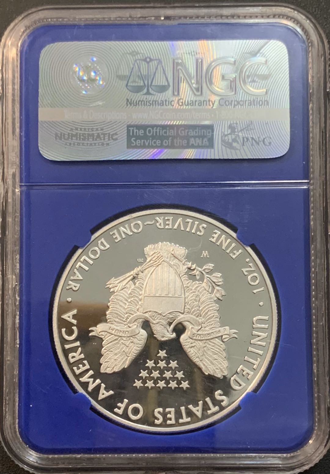 紫瑗钱币—微拍第51期 美国 2011年 W版 行走投资银币 1美元 NGC PR69 UC  蓝盒少见