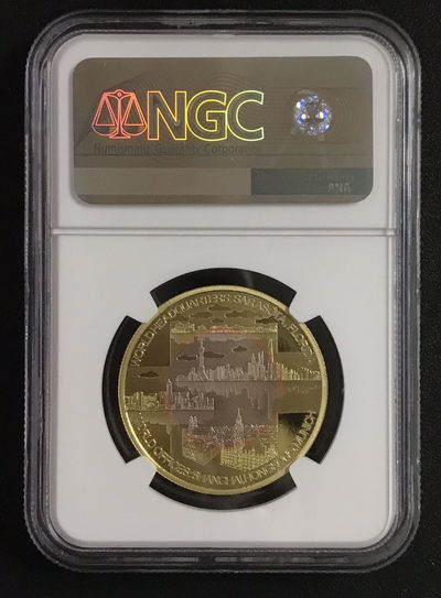 【随心拍&GetCoins】现代钱币拍卖第四十八期 2017年NGC30周年纪念章精制70分金属纪念评级币NGCPF70