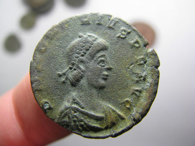 2020“爱你爱你”第20期~外国古钱币 - 古罗马帝国，霍诺里乌斯，铜币