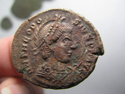 2020“爱你爱你”第20期~外国古钱币 - 古罗马帝国，狄奥多西一世，铜币