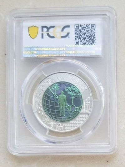 【随心拍&GetCoins】现代钱币拍卖第四十八期 PCGS70-奥地利2018年“人类世”银铌双色币