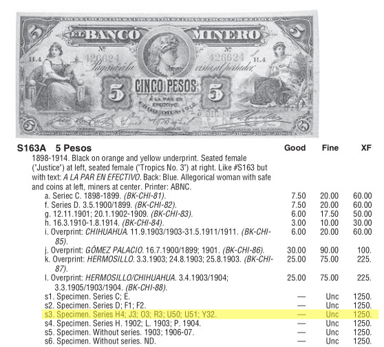 【收藏联盟】第134期拍卖——昆士顿高地战役（共50拍） 墨西哥 1898-1914年 5比索 P-S163As3  PMG65EPQ 绝品 非常稀少 雕刻众多女神 非常精美