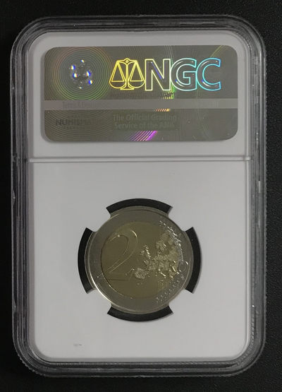 【随心拍&GetCoins】现代钱币拍卖第四十八期 芬兰2017年乌鸦2欧元纪念币NGC评级 紫标 普制