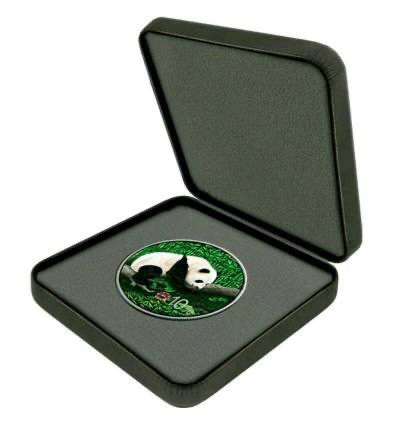 【随心拍&GetCoins】现代钱币拍卖第四十八期   德国2016年10元，德国高精技术 镶嵌泛银南丹陨石30克UV亮光彩色中国熊猫纪念银币【二次加工】