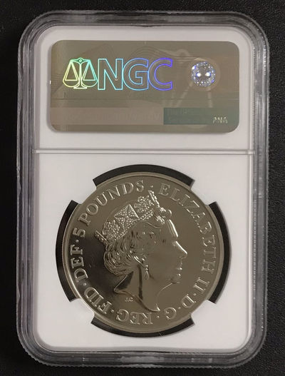 【随心拍&GetCoins】现代钱币拍卖第四十八期 英国2018年乔治小王子纪念币5磅NGCMS68DPL