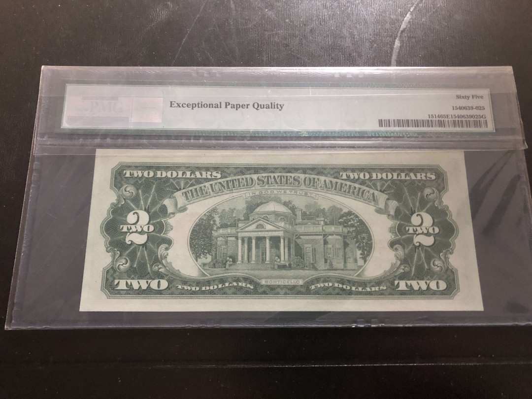 【收藏联盟】第134期拍卖——昆士顿高地战役（共50拍） 美国 1963年 2美金 PMG65EPQ AA冠