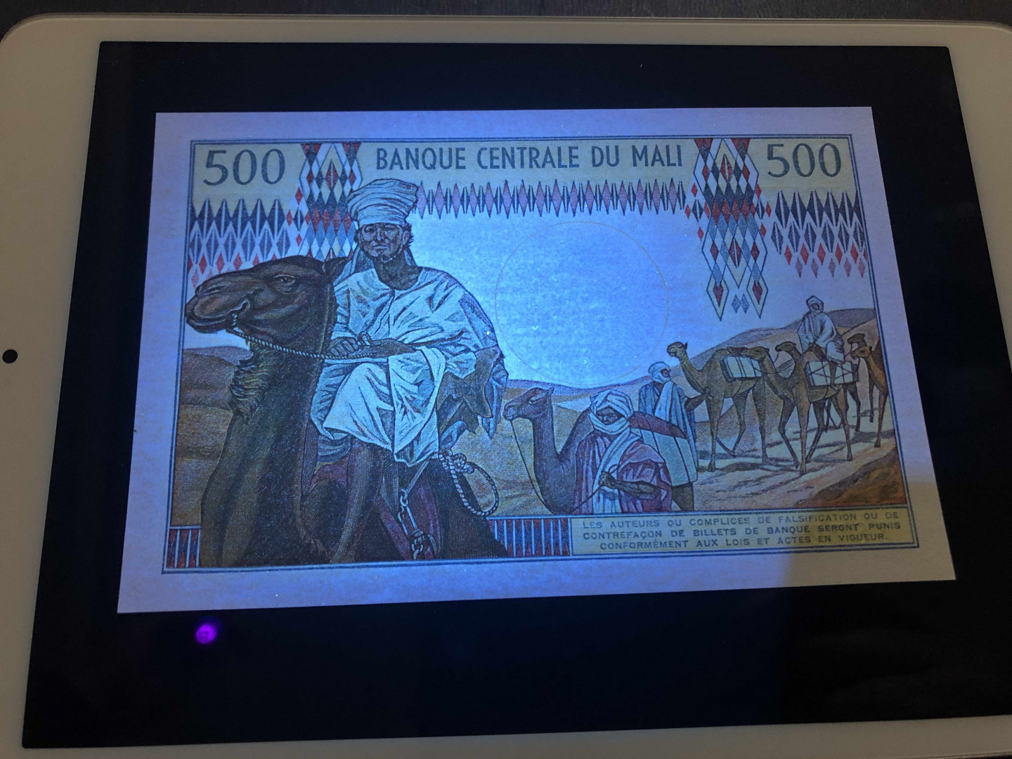【收藏联盟】第134期拍卖——昆士顿高地战役（共50拍） 马里 1973-84年 500法郎 全新UNC