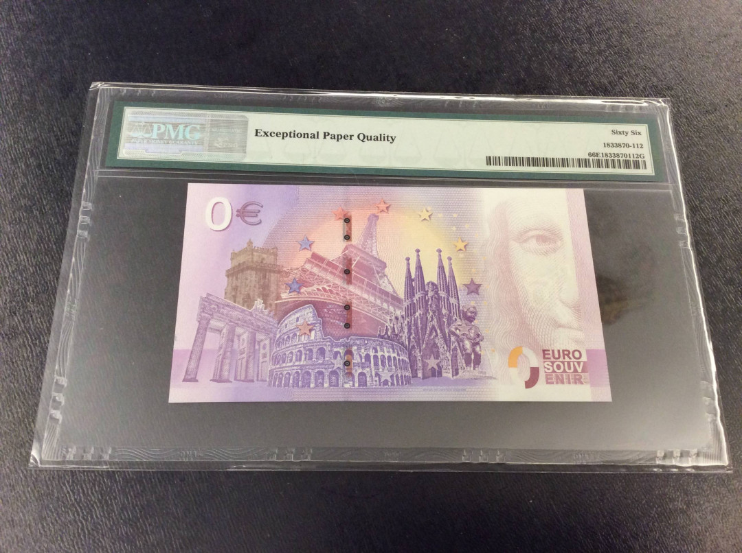 【收藏联盟】第134期拍卖——昆士顿高地战役（共50拍） 【千位小号】欧盟2019年0欧元 PMG66EPQ  猪年贺岁