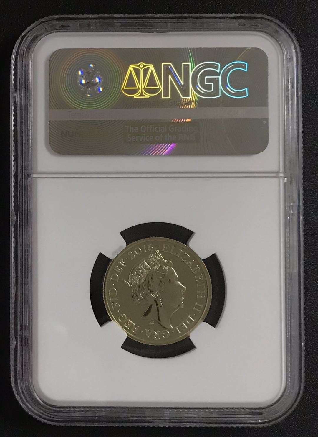【随心拍&GetCoins】现代钱币拍卖第四十八期 英国2016年最后的圆形英镑NGC68DPL首期蓝标