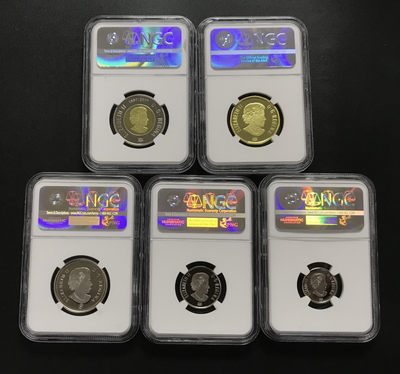 【随心拍&GetCoins】现代钱币拍卖第四十八期 加拿大2017年精制套币五枚一组首发69分加拿大特殊标