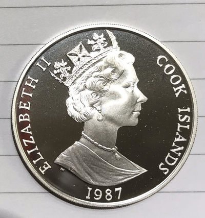 【随心拍&GetCoins】现代钱币拍卖第四十八期 库克1987年奥运火炬传递纪念银币