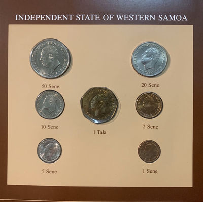 紫瑗钱币—微拍第53期  - 西萨摩亚 流通币 7枚套 富兰克林套装