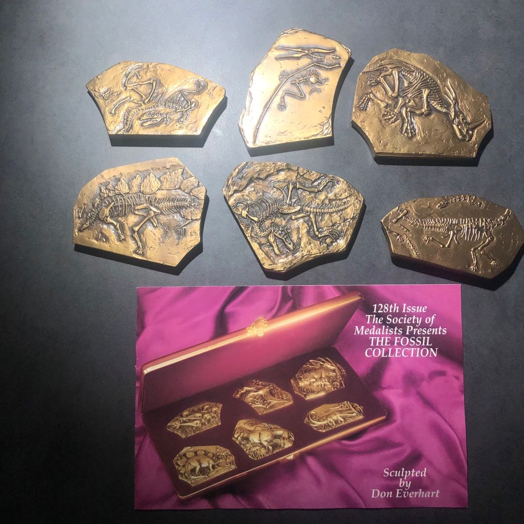 麦朵尔艺术名家34场 美国SOM128号恐龙六枚一套