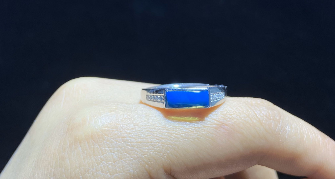 放漏专场 多米尼加蓝珀戒指