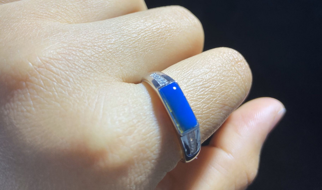 放漏专场 多米尼加蓝珀戒指