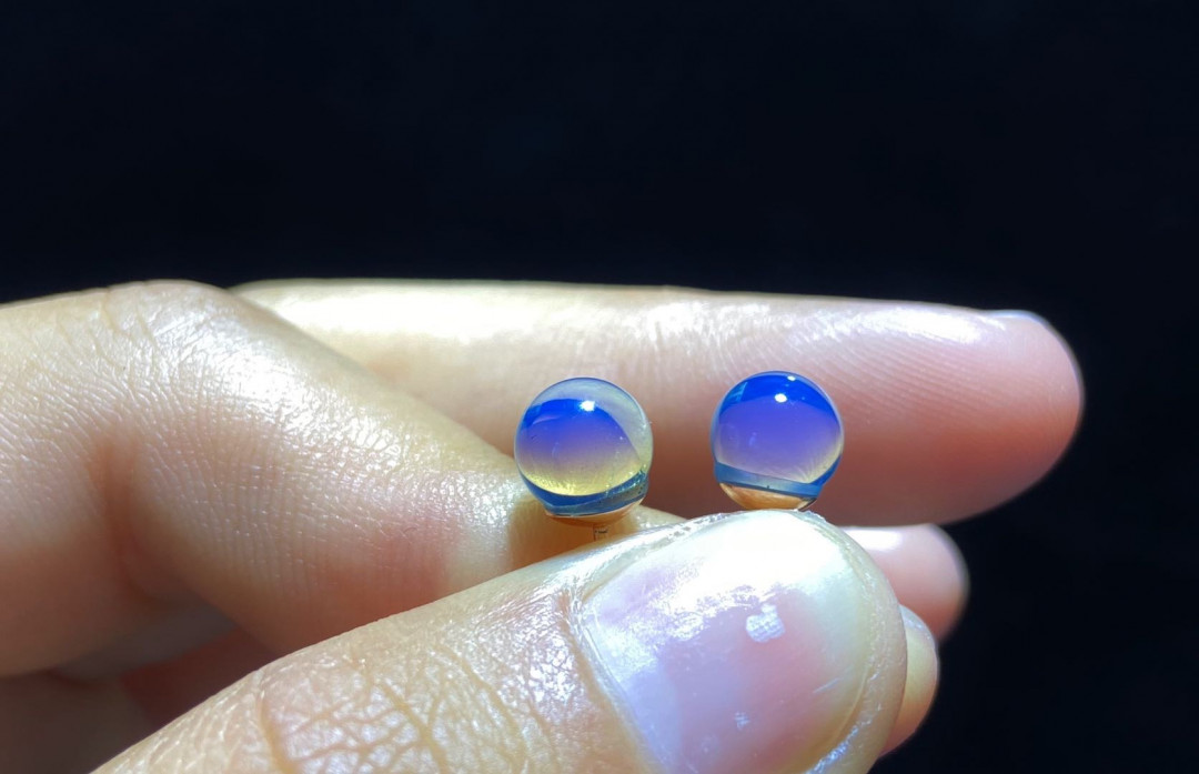 放漏专场 多米尼加蓝珀耳钉