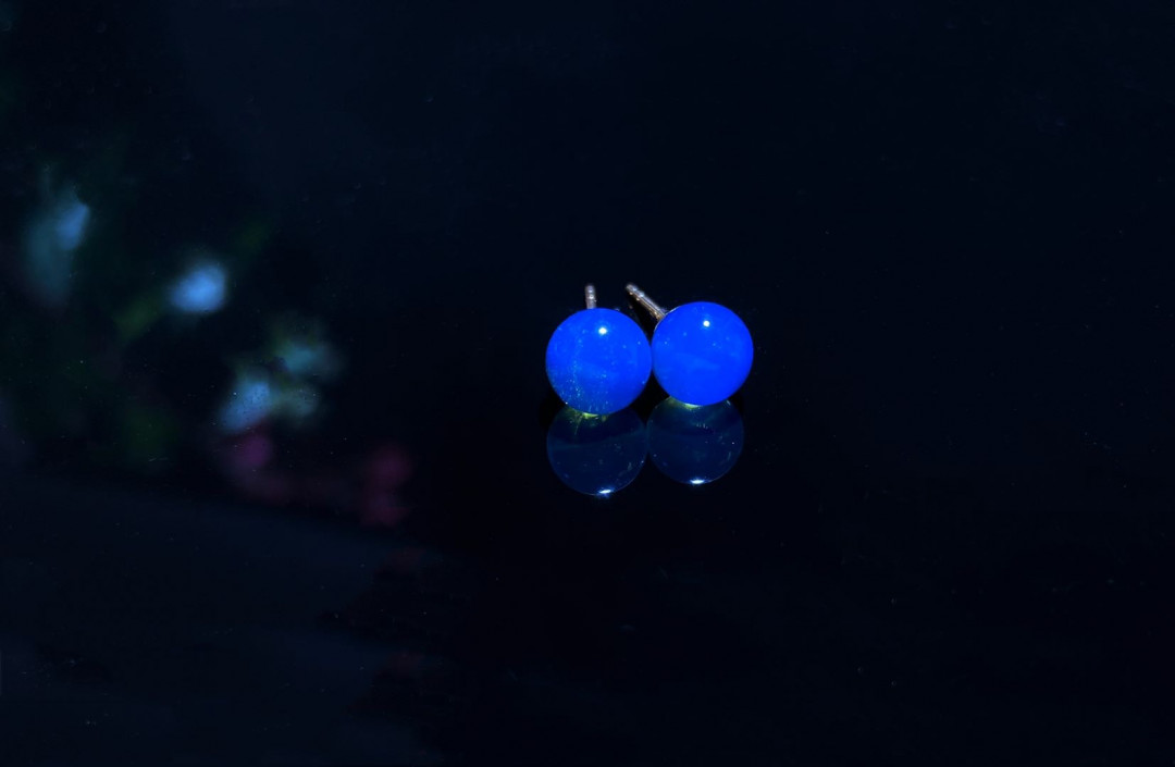 放漏专场 多米尼加蓝珀耳钉