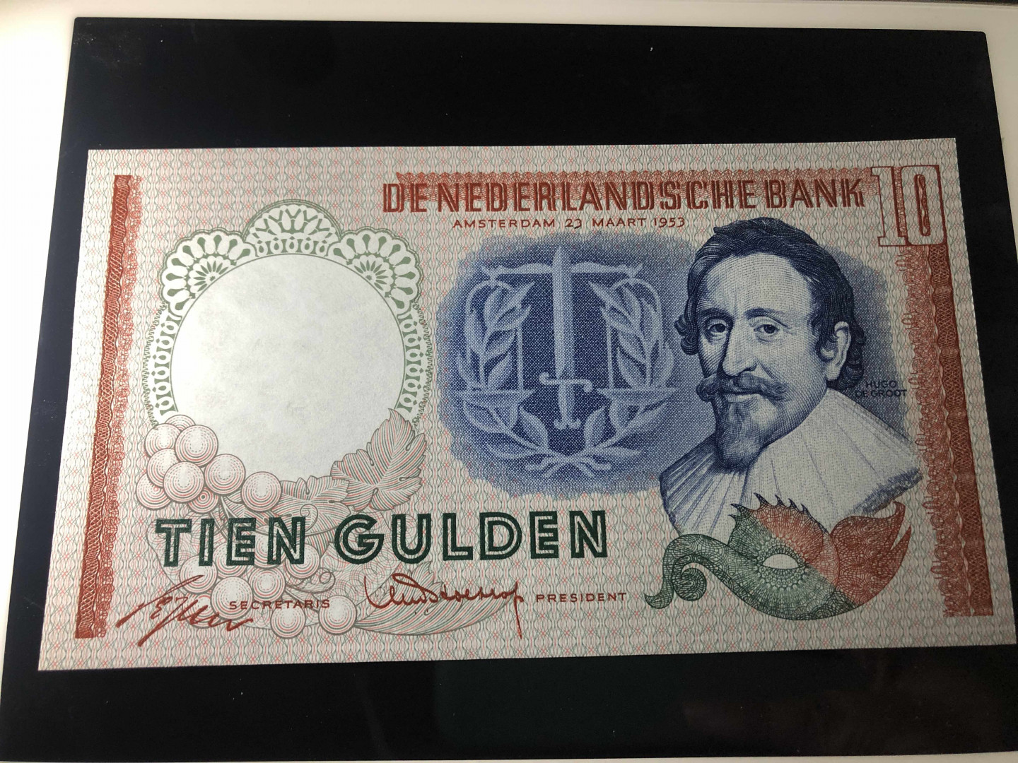 【收藏联盟】第135期拍卖——新西兰大炮筒（共45拍） 荷兰 1953年10盾 全新UNC