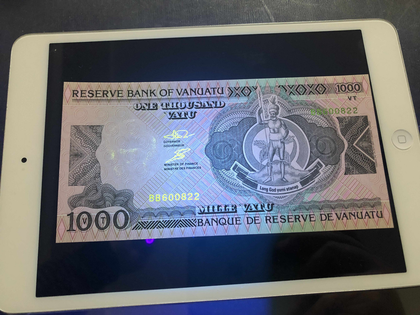 【收藏联盟】第135期拍卖——新西兰大炮筒（共45拍） 瓦努阿图2002年1000瓦图P-10 全新UNC