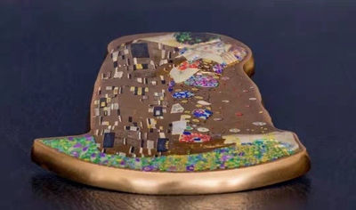 【随心&Getcoins】现代钱币拍卖第四十九期 库克2019年克里姆特《吻》立体镀金彩色银币