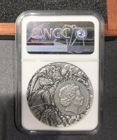 【随心&Getcoins】现代钱币拍卖第四十九期 纽埃2020年天启四骑士系列黑马骑士银币NGCMS70首期蓝标