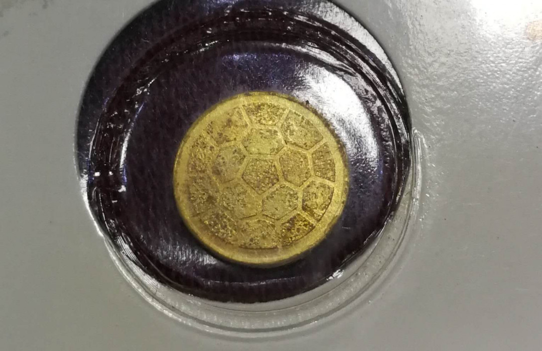 北京马甸外币专卖拍卖第四期，陆续上新，敬请关注 意大利足球金章，重量不详，成色不详，品相如图