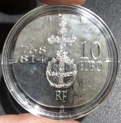 【随心&Getcoins】现代钱币拍卖第四十九期 获奖法国2011年君王系列查理曼大帝仿古纪念银币