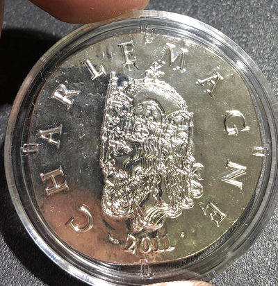 【随心&Getcoins】现代钱币拍卖第四十九期 获奖法国2011年君王系列查理曼大帝仿古纪念银币