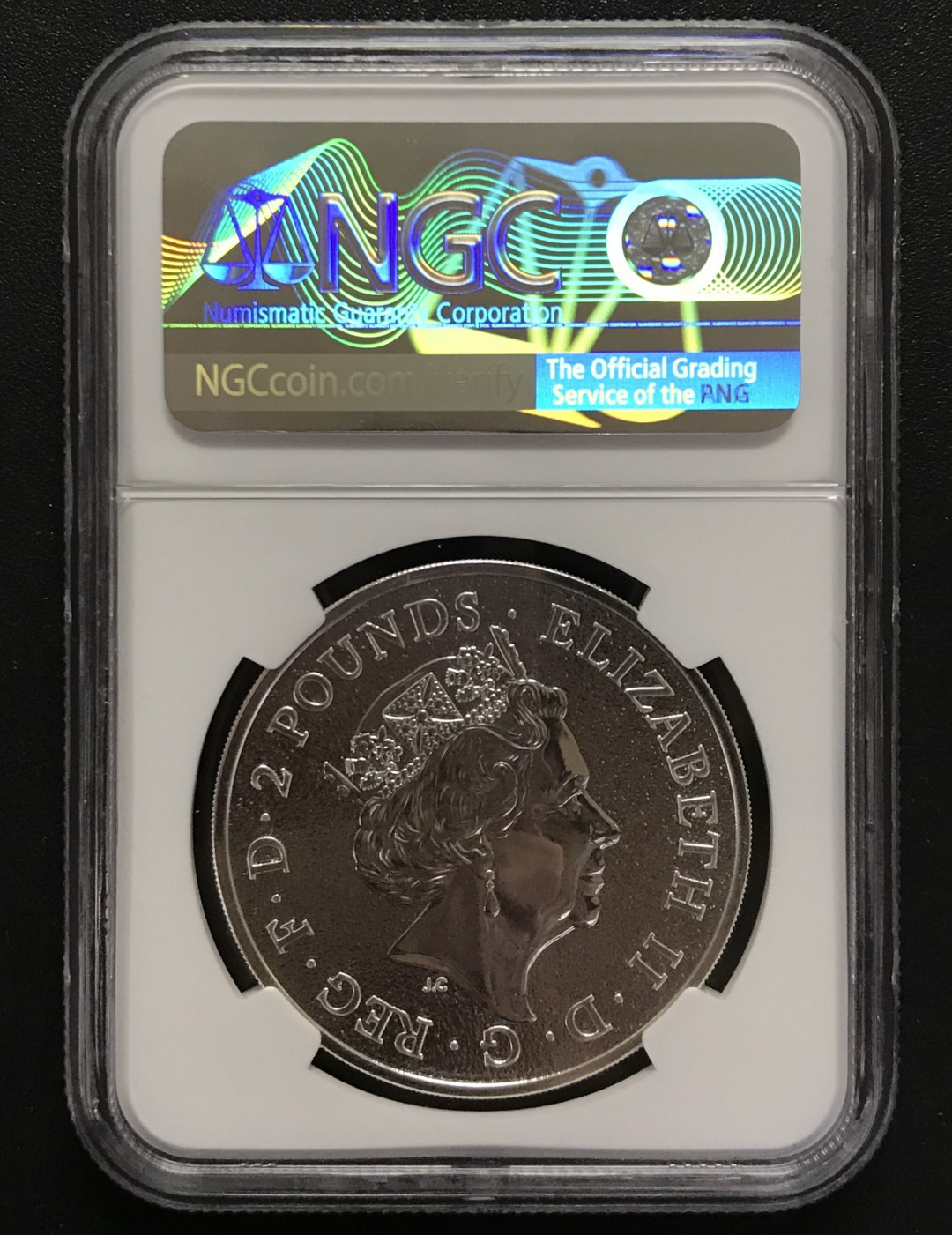 【随心&Getcoins】现代钱币拍卖第四十九期 2017年英国发行地标建筑系列大本钟2英镑投资银币