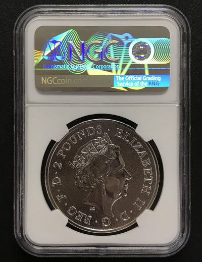 【随心&Getcoins】现代钱币拍卖第四十九期 2017年英国发行地标建筑系列大本钟2英镑投资银币