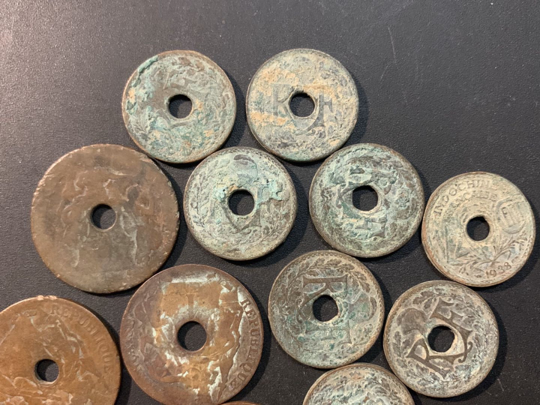 紫瑗钱币—微拍第55期  法属印度支那 流通币 12枚一组