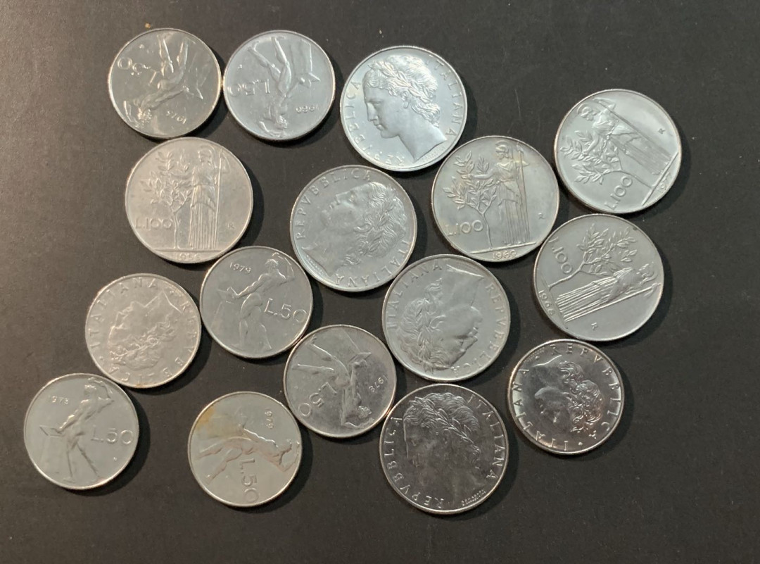 紫瑗钱币—微拍第55期  意大利 流通币 16枚一组