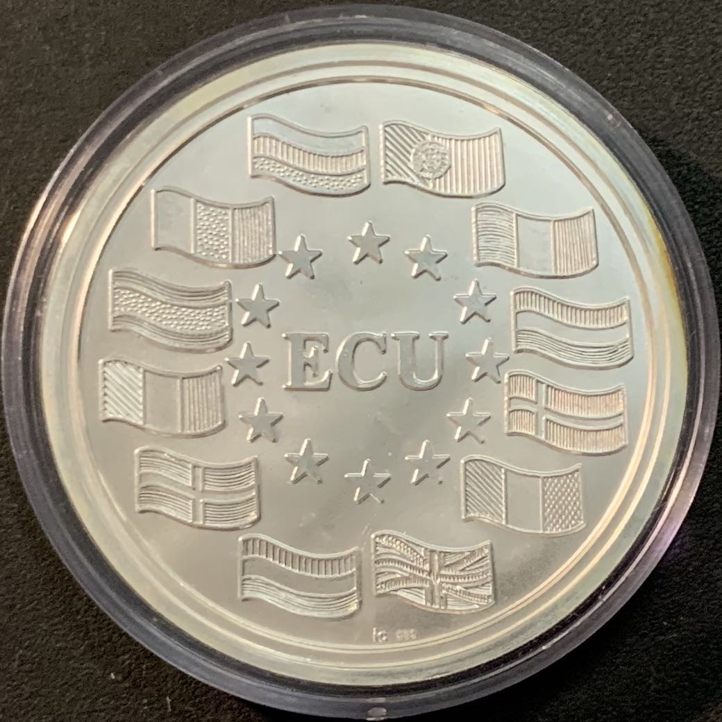 紫瑗钱币—微拍第55期  欧盟 1992年 巴塞罗那奥运会 纪念章 20克 0.925银 