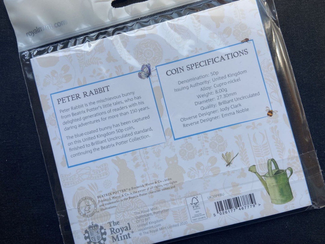 【币观天下】第106期钱币拍卖 【英国】英国彼得兔卡册秒杀【最后一枚】