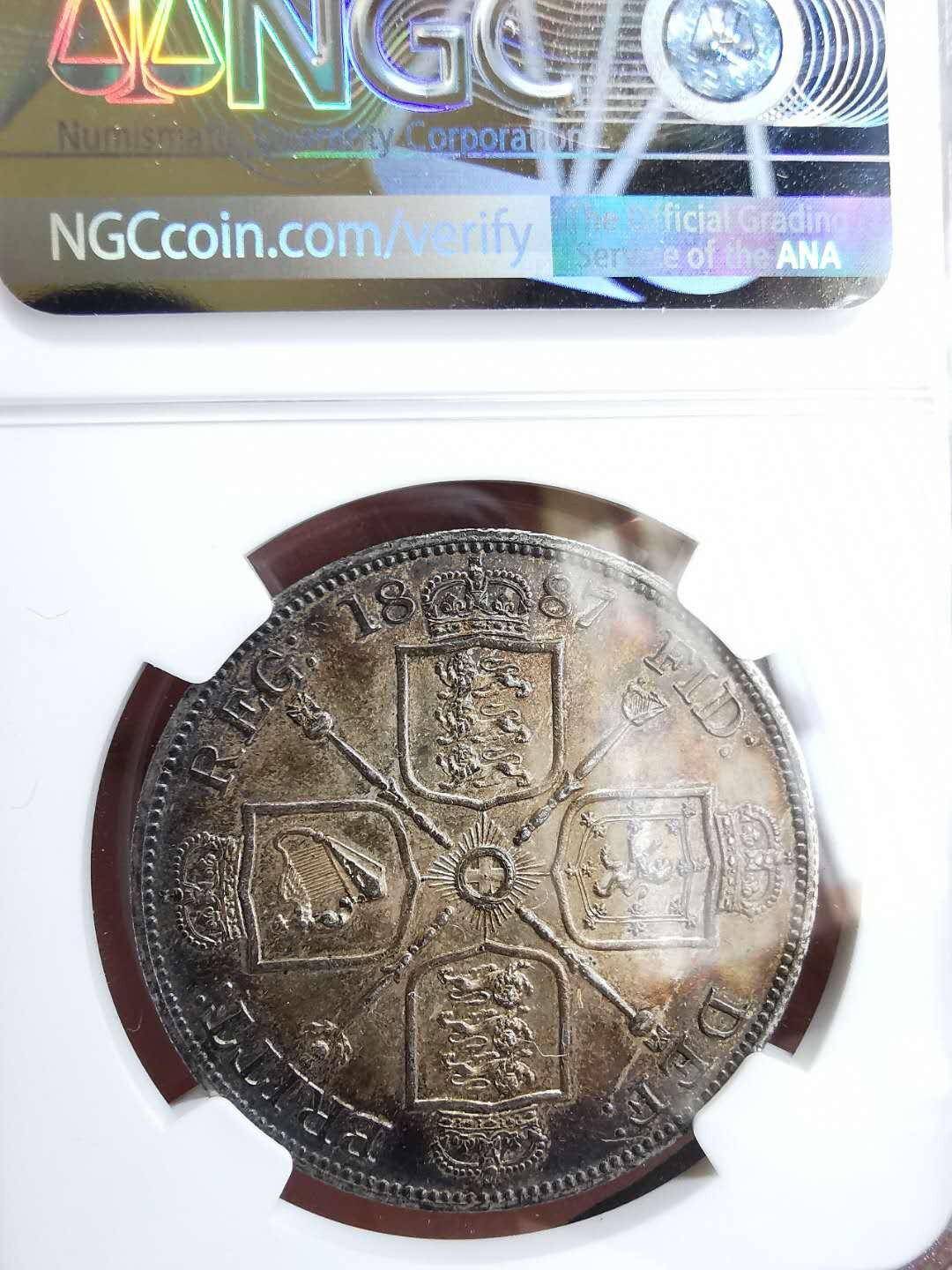 凡希社世界钱币微拍第一百十八期 1887老维双佛罗林NGC-UNCD