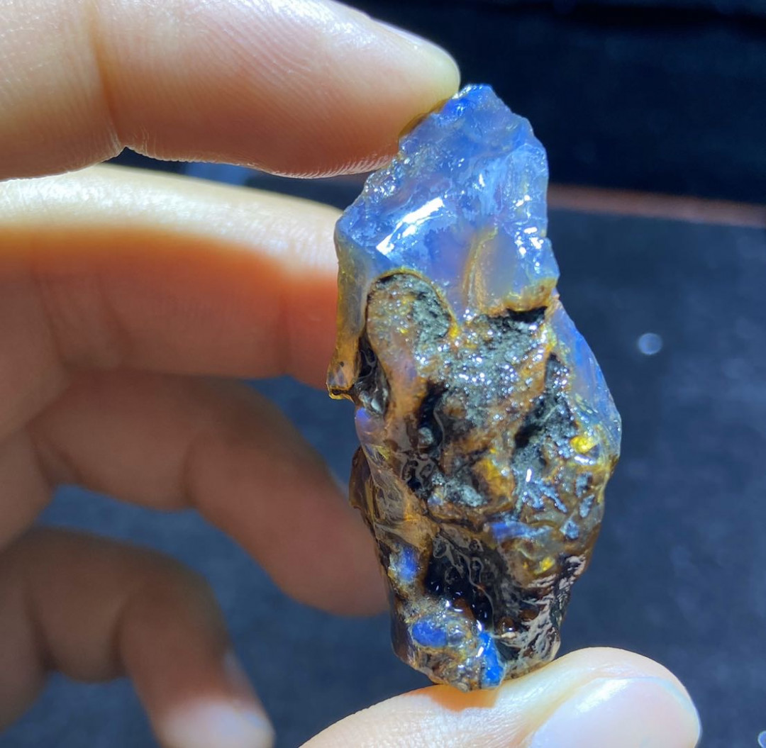 放漏拍卖 多米尼加蓝珀原石