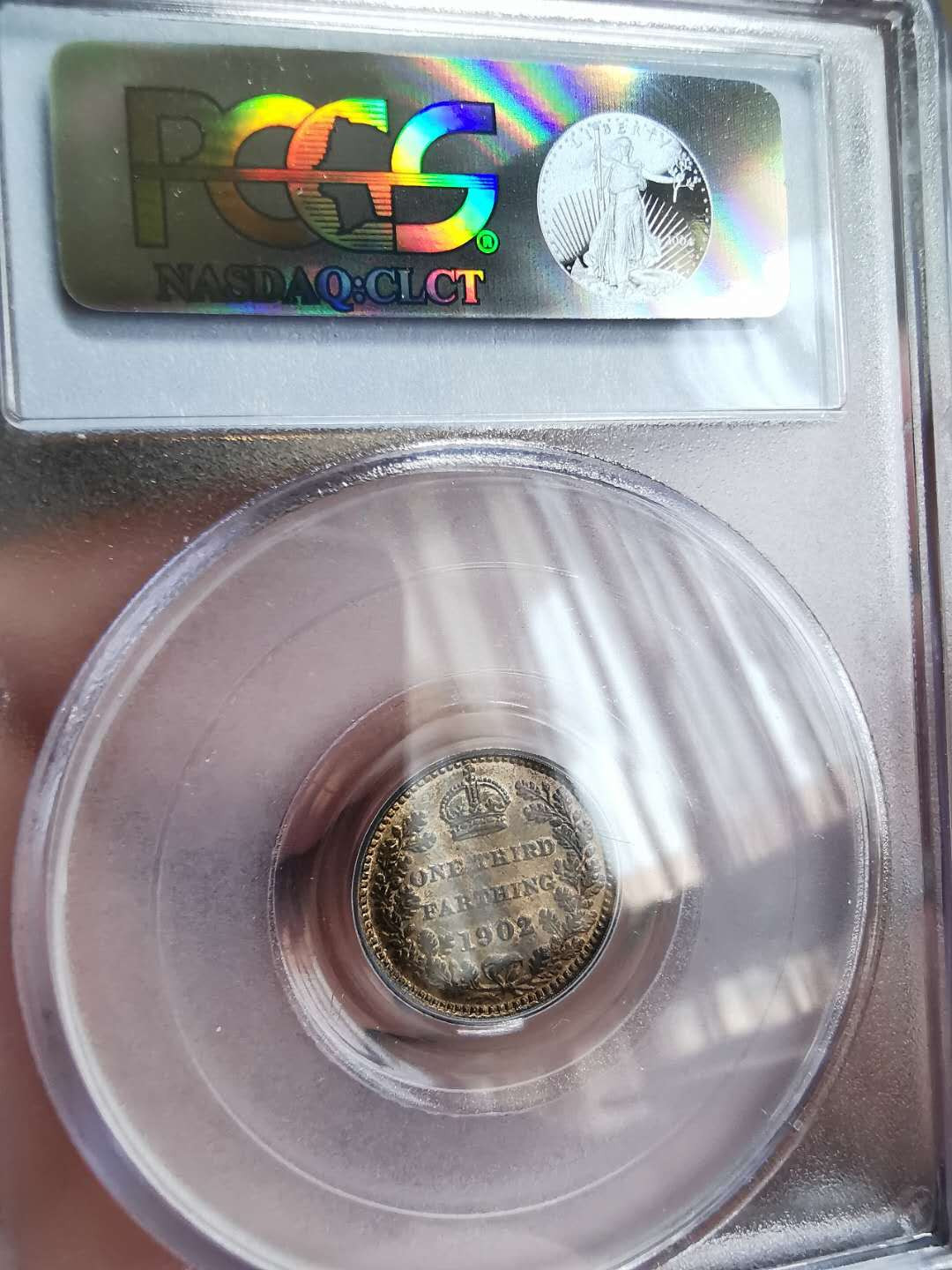 凡希社世界钱币微拍第一百十八期 1902爱七1/3法新PCGS-MS64