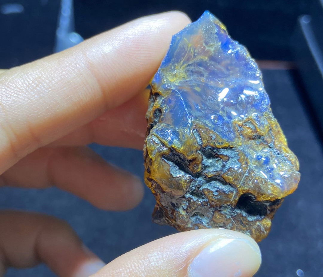 放漏拍卖 多米尼加蓝珀原石