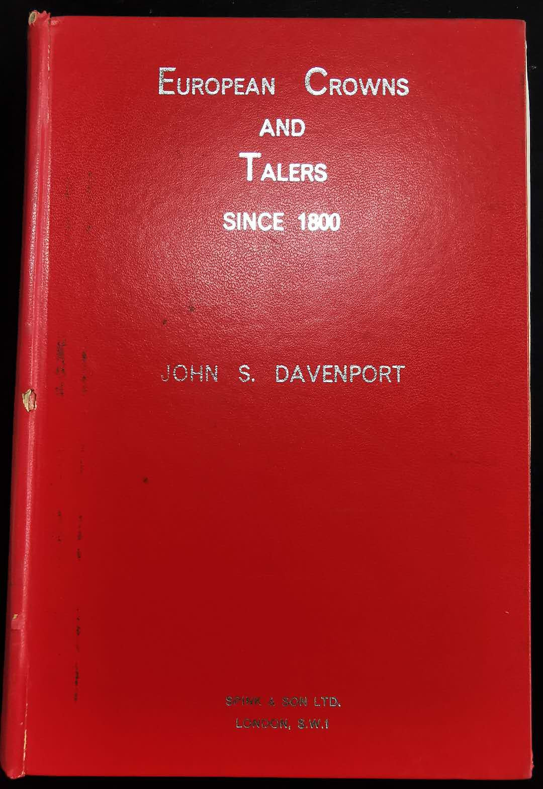 凡希社世界钱币微拍第一百十八期 书籍：达文波特欧洲克朗与泰勒红宝书 八品