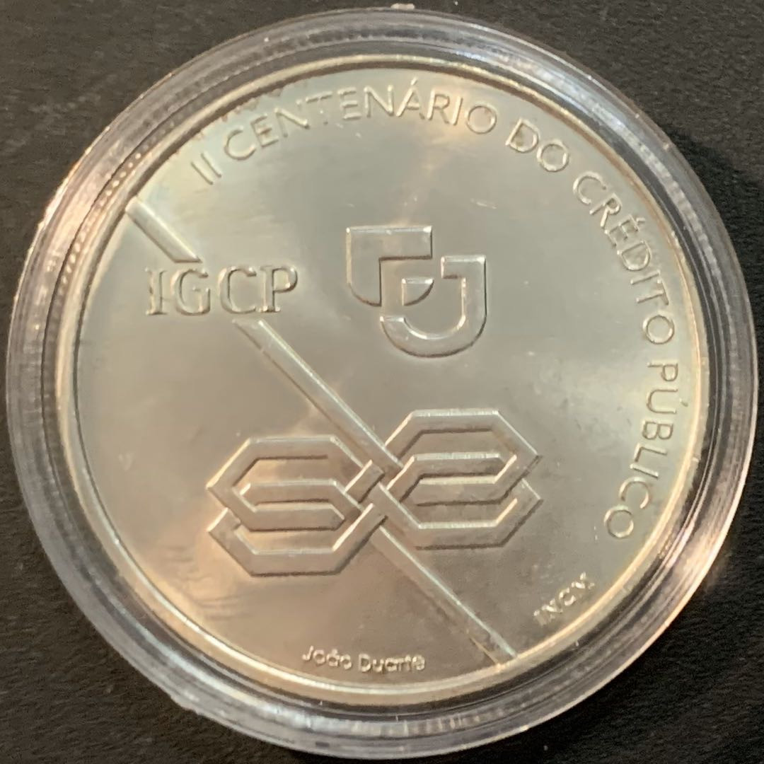 紫瑗钱币—微拍第56期  葡萄牙 1997年 公共信贷 1000埃斯库多 28克 0.5银