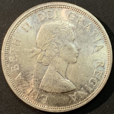 紫瑗钱币—微拍第56期  - 加拿大 1964年  夏洛特百年 1元 23.5克 0.8银 