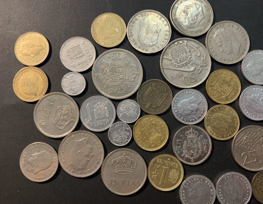 紫瑗钱币—微拍第56期  西班牙 流通币 44枚一组