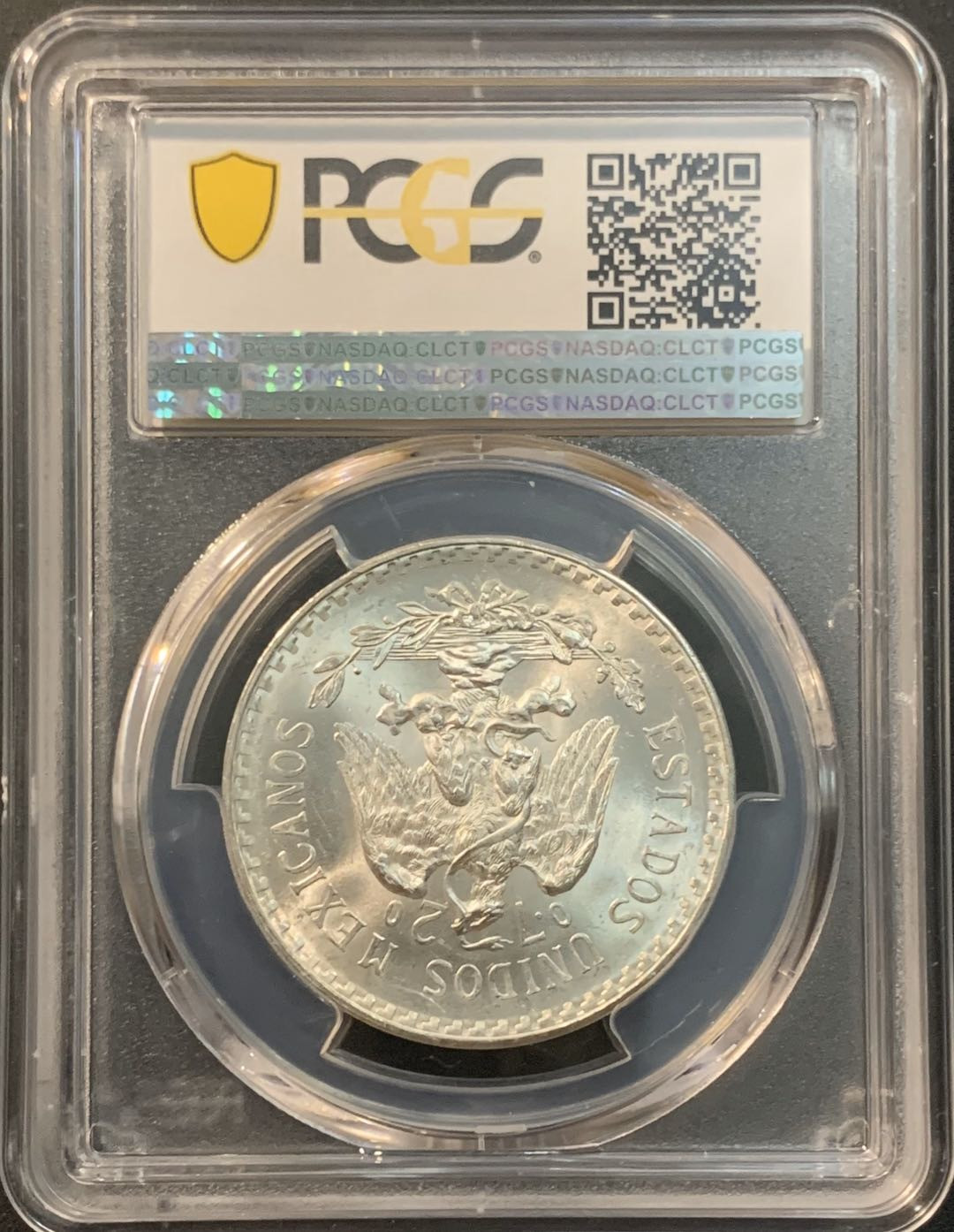 紫瑗钱币—微拍第56期  墨西哥 1933年 鹰洋 1比索 16.6克 PCGS MS66