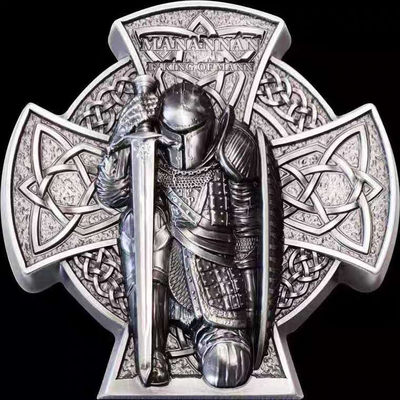 【随心&Getcoins】现代钱币拍卖第五十期 马恩岛2019年国王玛纳诺麦克列十字勋章型纪念银币