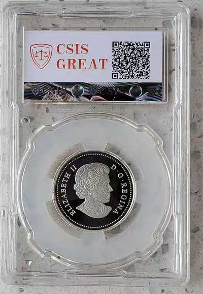 【随心&Getcoins】现代钱币拍卖第五十期 2014年加拿大发行蜘蛛与网精制纪念银币