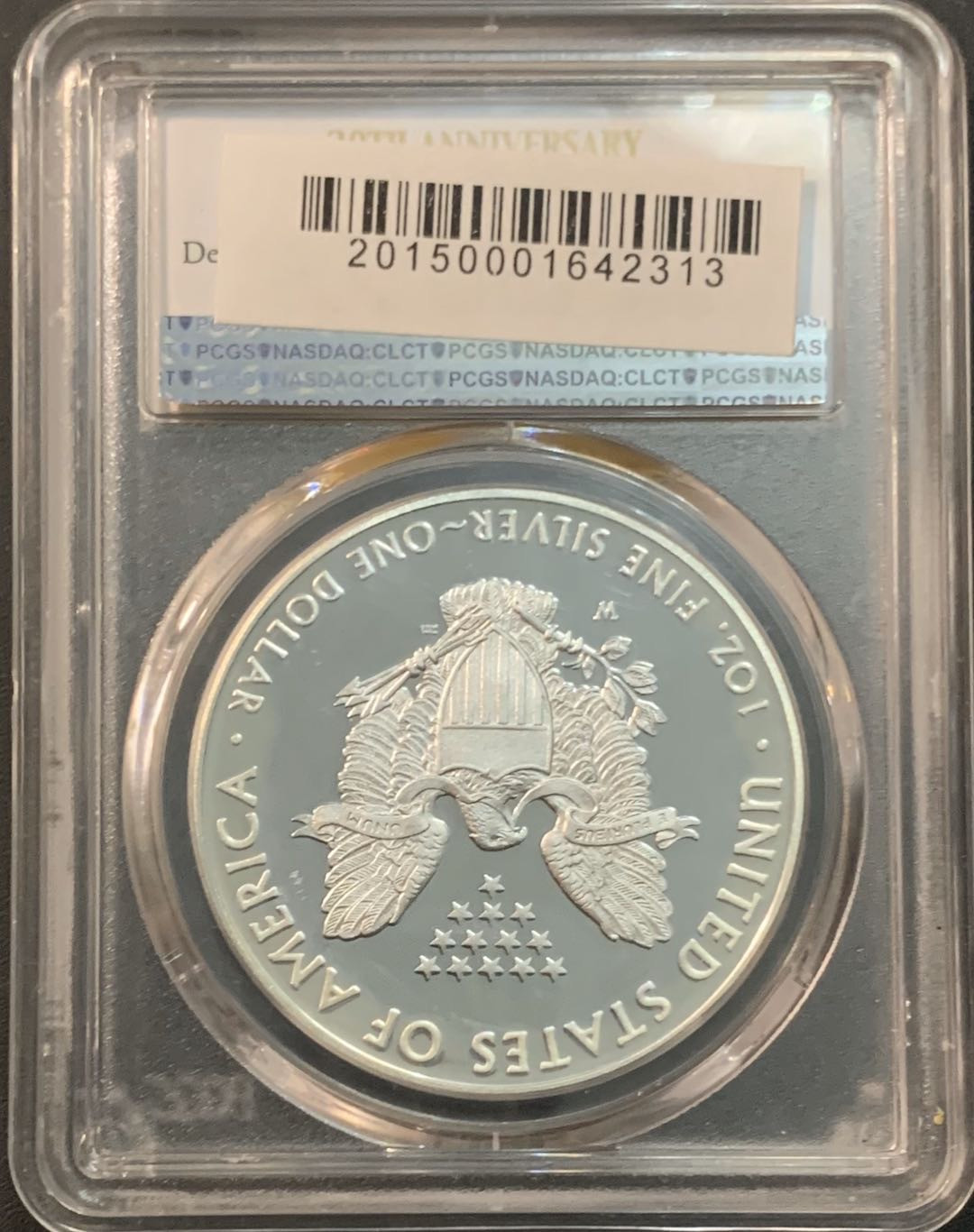 紫瑗钱币—微拍第57期  美国 2016年 行走投资银币 1美元 PCGS PR69 DCAM 首期版 30周年纪念盒