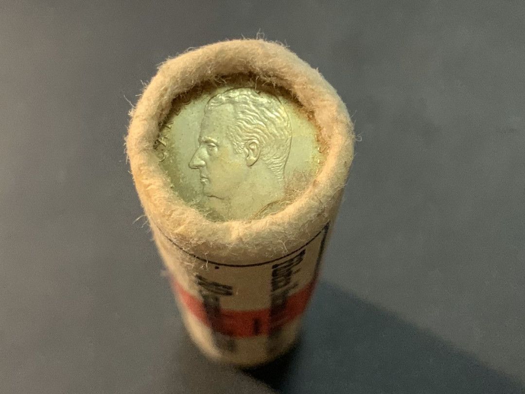 紫瑗钱币—微拍第57期  西班牙 1975年 胡安 卡洛斯 1比塞塔 黄铜 50枚整卷